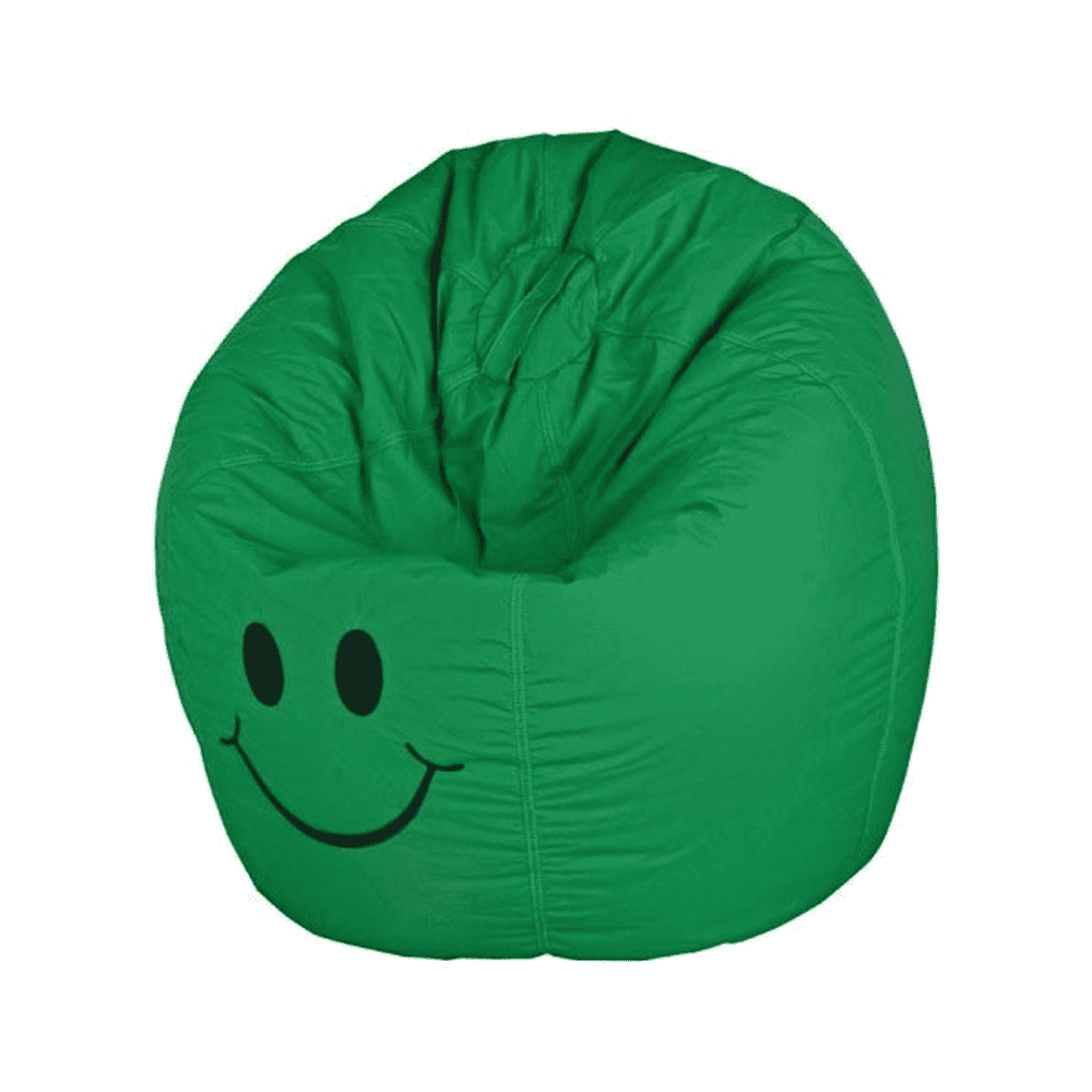 Smiley Face Bean Bag - Green - 2