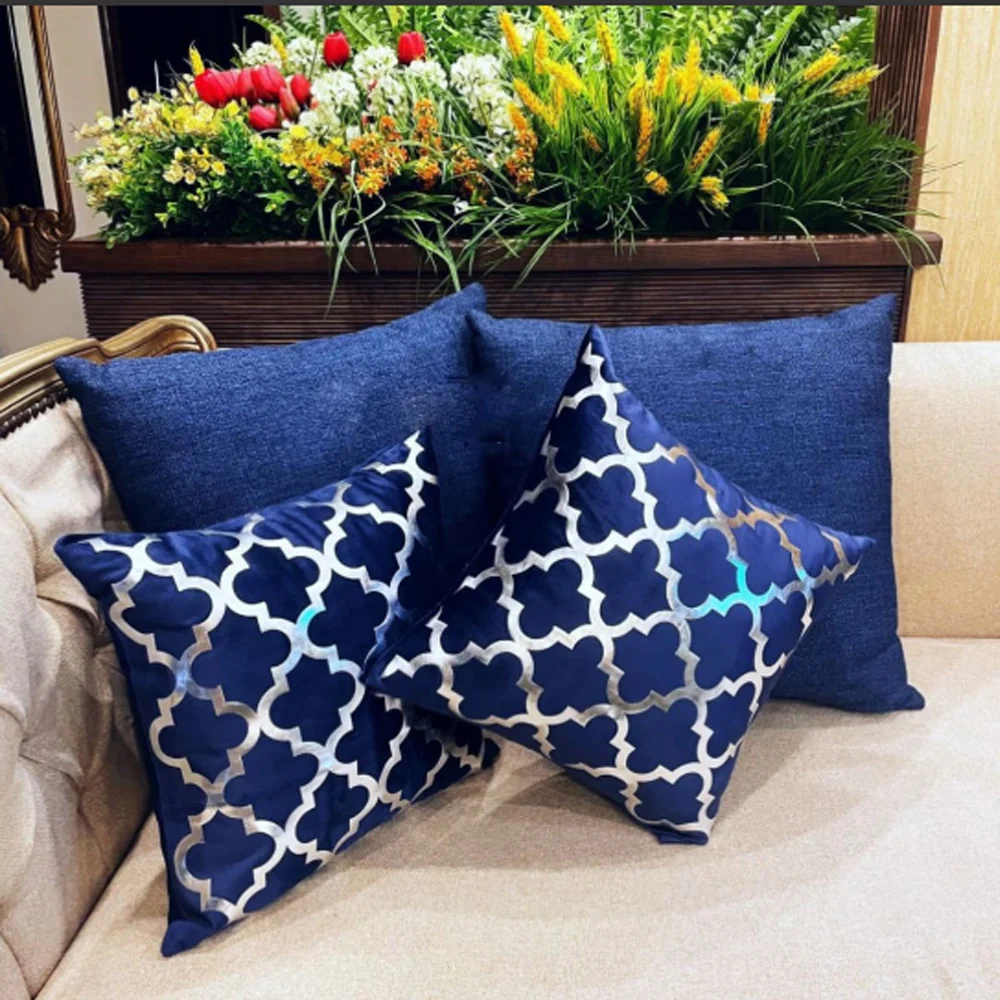 Velvet Cushion Covers - Blue