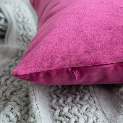 Velvet Cushion Covers for Sofa - Pink-1